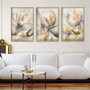 Wallity Cuadro Decorativo de Vidrio Templado Multicolor 30 x 40 cm (3 piezas)